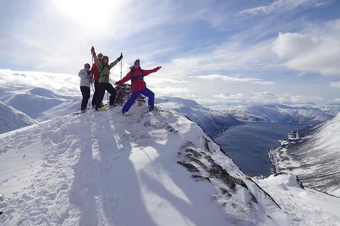 Snowshoe Hill Hike in Tromsø - The climb toward a 400-meter summit