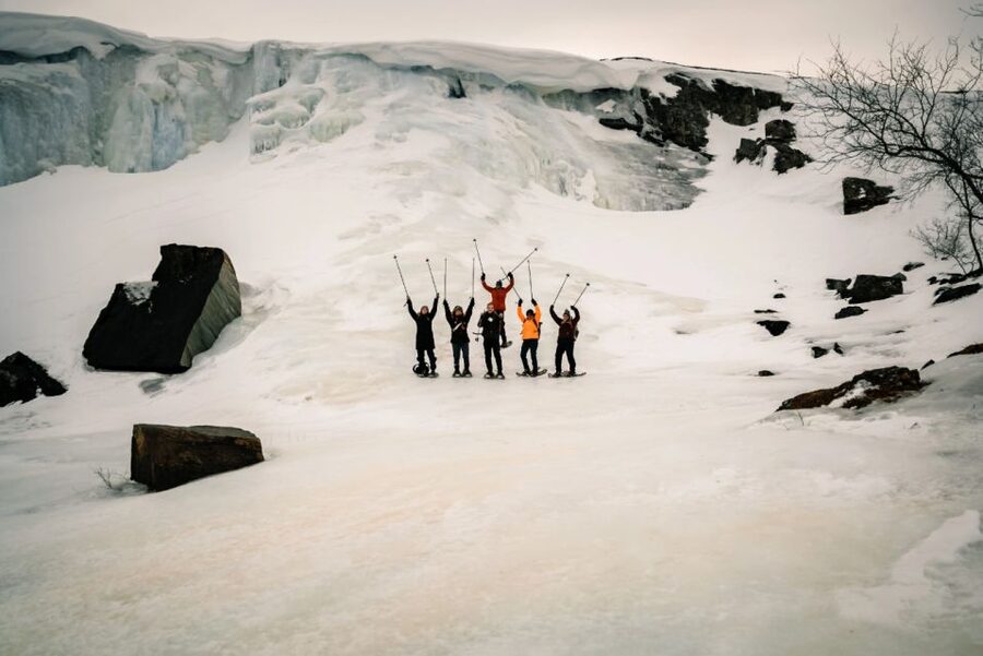 Snowshoeing Adventure to the Enchanting Frozen Waterfall - Key points at a glance