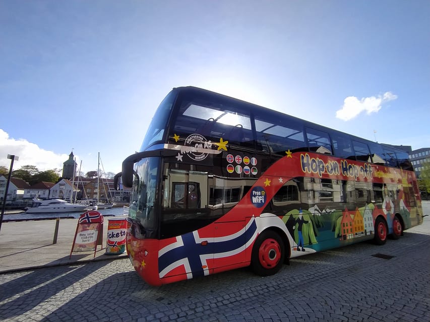 Stavanger: 24-Hour Hop-On Hop-Off Bus Pass - The central stops: cathedral, harbor, and old streets