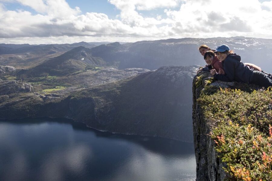 Stavanger: Preikestolen Hidden Trail Hike + Canoe + Lunch - One quiet hour on the canoe