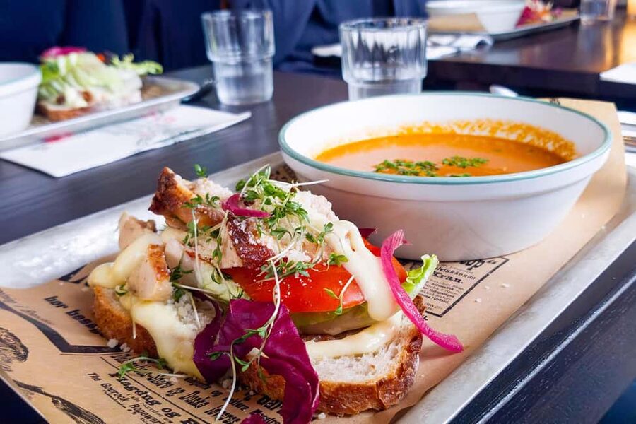 Stavanger: Preikestolen Winter Hike + Hot Lunch - A careful start on the snowy trail