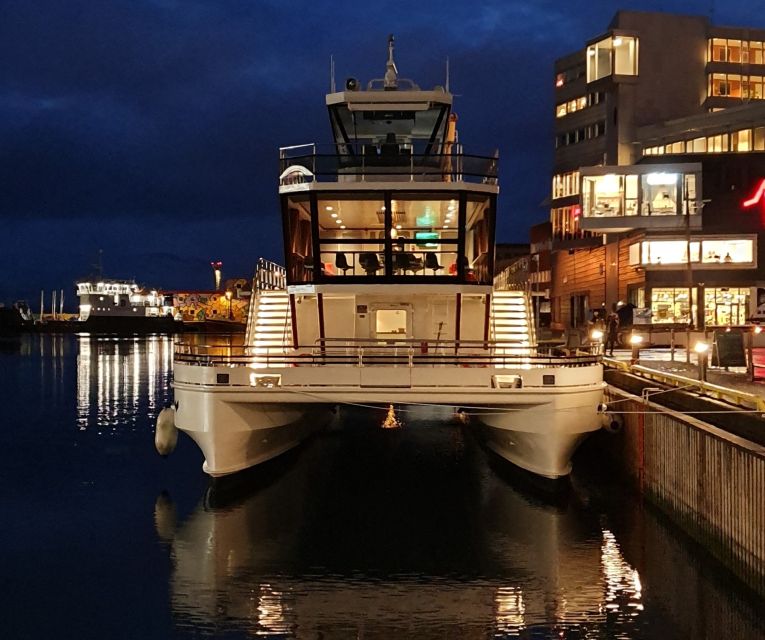Svolvær: Northern Lights and Full Steam Cruise with Tasting - Sailing out of Svolvær after dark