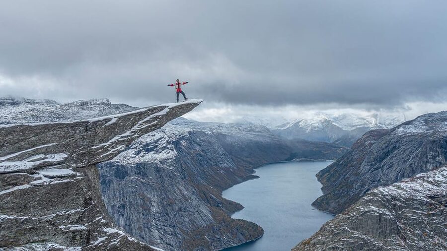 Trolltunga Autumn Hike Go Viking - Starting at P2 in Skjeggedal