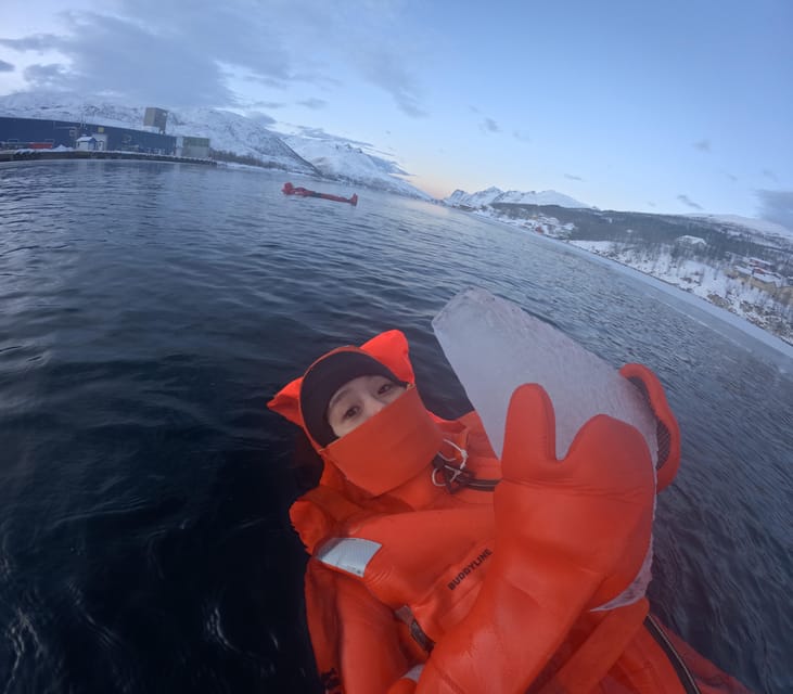 Tromsø: Arctic Fjord Floating in Survival Suit - The 20-minute safety briefing