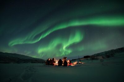 Tromso Aurora Hunt with Bonfire, Soup, Winter Gear & Transfers