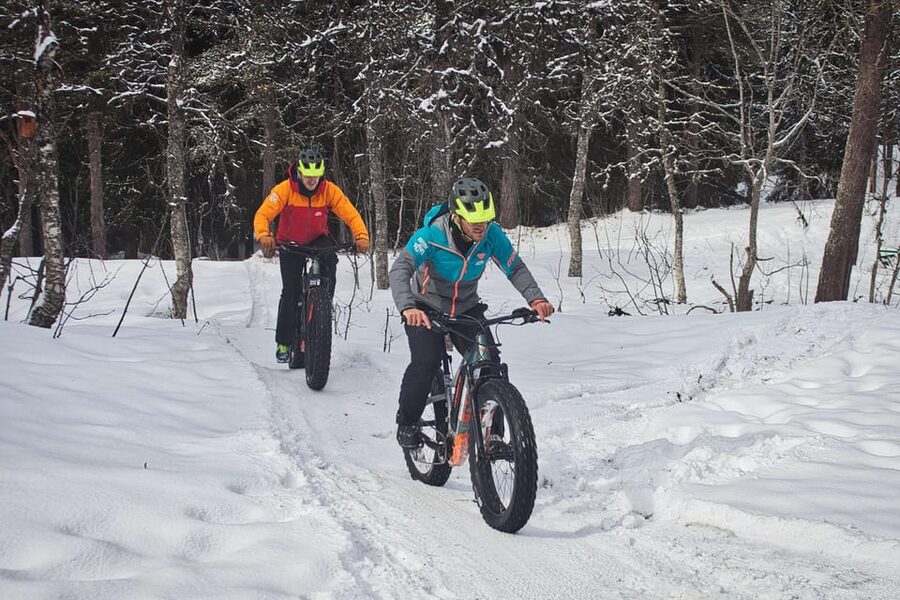 Tromsø: Electric fatbike trip on winter paths - Leaving the city for Tromsømarka