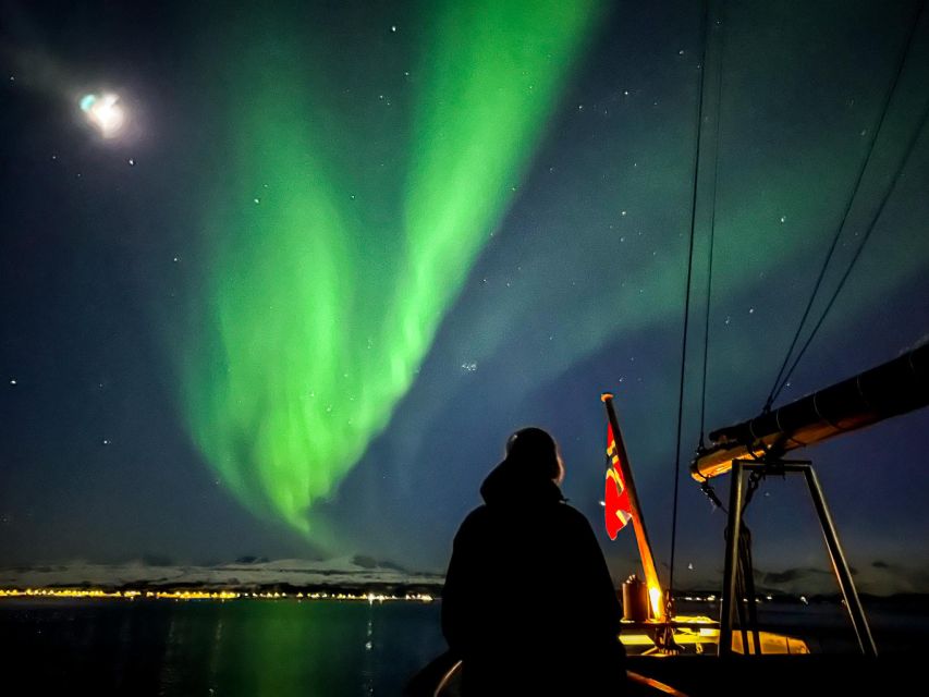 Tromso: Luxury Northern Lights Cruise with Hot Tub & Dinner - Searching for the northern lights at sea