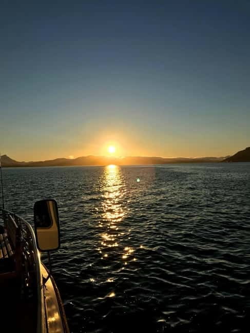Tromsø: Midnight Sightseeing Cruise All-Inclusive - Tromsø after dark, with the sun still shining