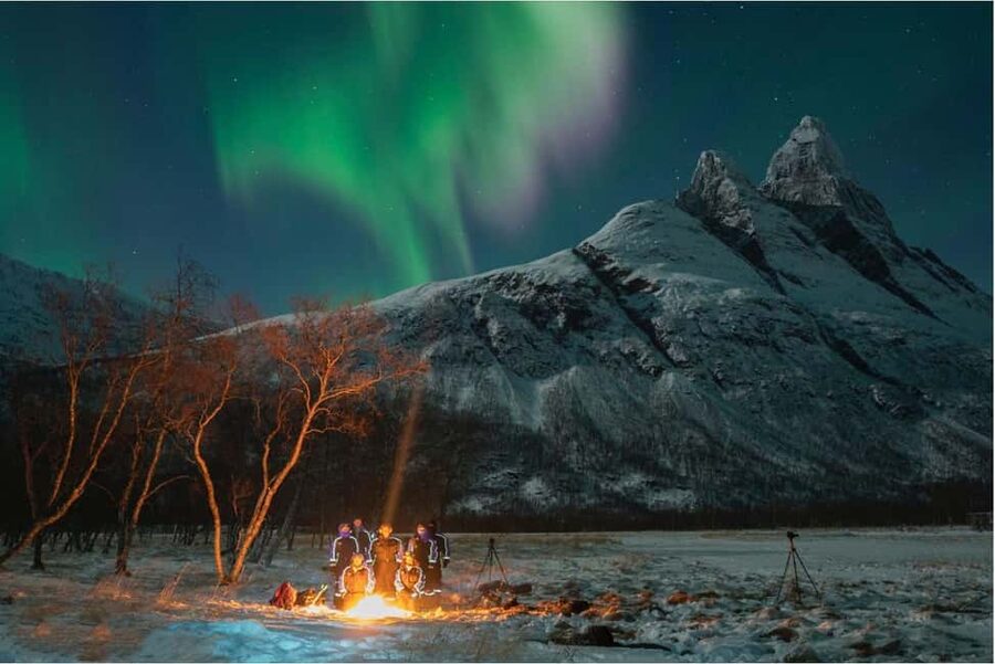 Tromsø: Northern Lights Chase + Free Professional Photos - Campfire food, hot chocolate, and marshmallows