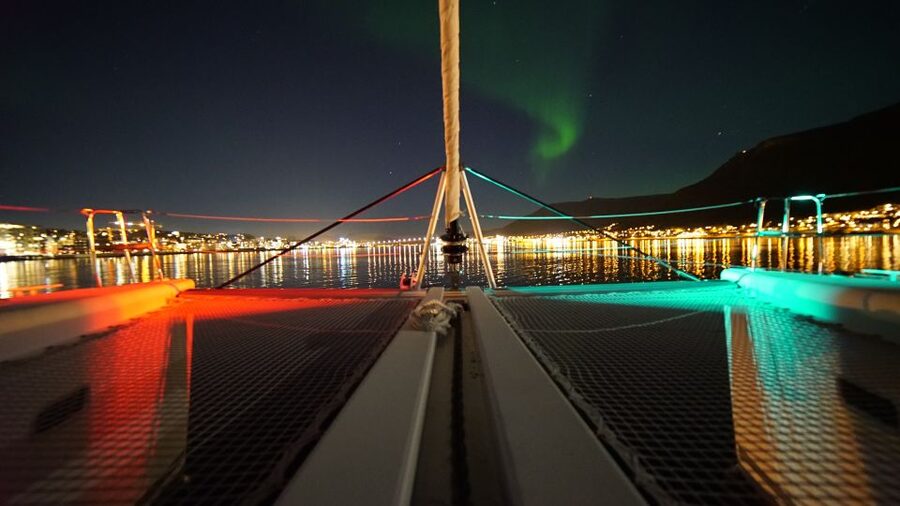 Tromsø: Northern Lights Luxury Catamaran Cruise - Leaving Tromsø on the Arctic Princess