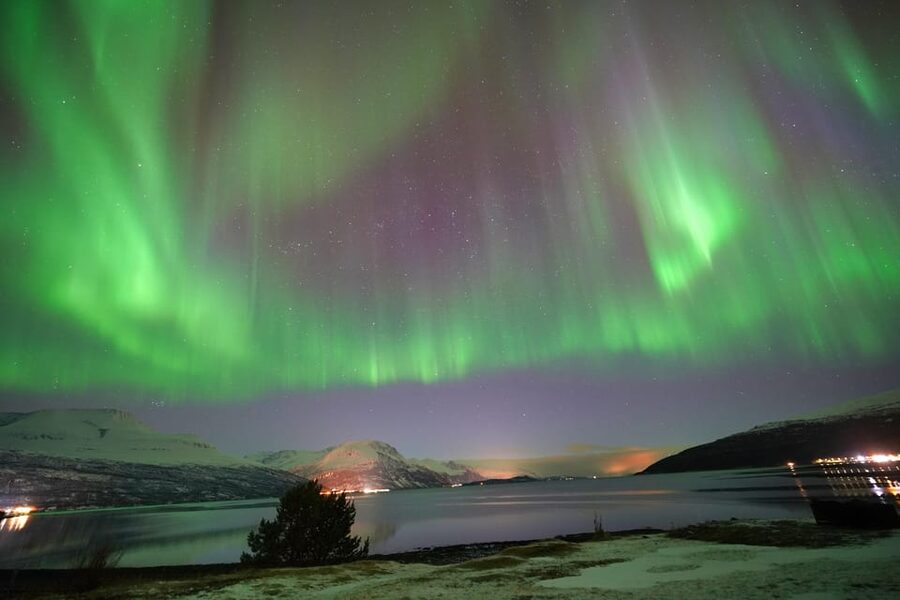 Tromso: Northern Lights Minibus Tour with Campfire - The first stops: reading cloud, snow, and sky