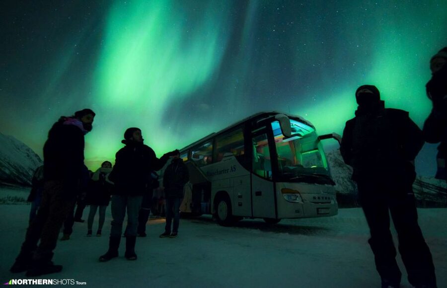 Tromso: Northern Lights Photography Tour by Bus (or miniBus) - The long drive through Arctic night
