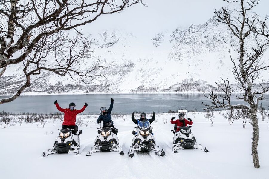 Tromsø: Scenic Arctic snowmobile safari in the Lyngen Alps - 90 minutes beneath the Lyngen Alps