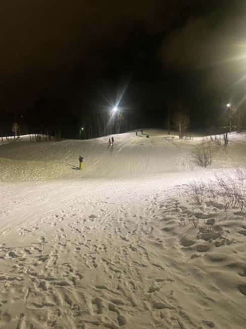 Tromsø: Snow Sledding, Mini Skiing, Lasso and Reindeer Hides - Mini skis and lasso throwing add variety