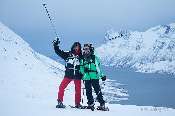 Tromso Snowshoeing - Valley, Fjord Views, Wildlife, Meal & Pickup - Photos included, with a practical catch