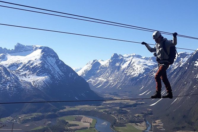 Via Ferrata Åndalsnes West Wall - The views over Romsdalen Valley