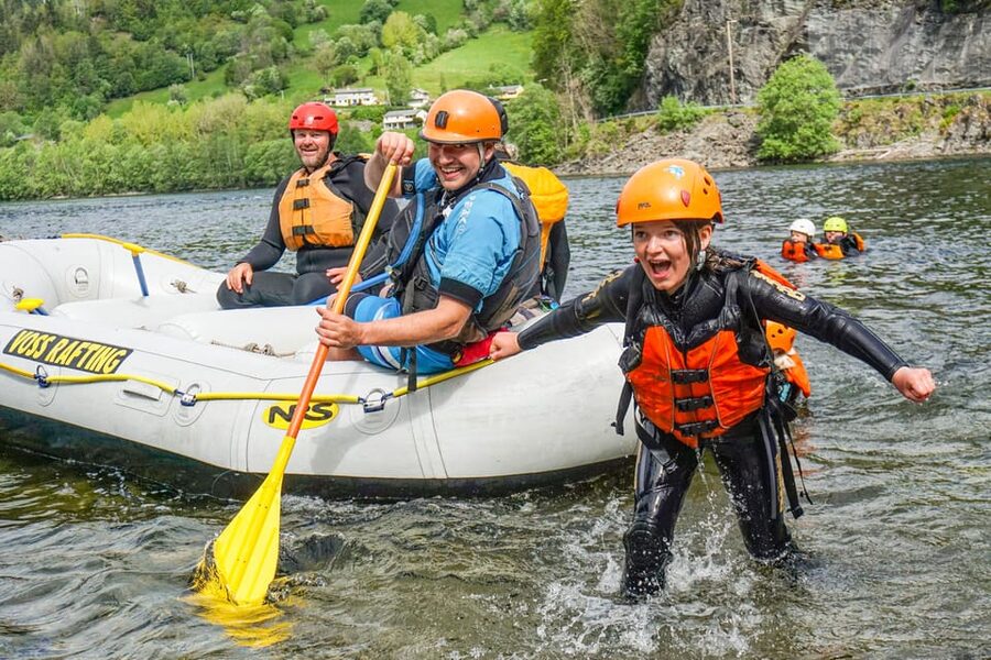 Voss: Family Rafting on the Vosso River - Ninety minutes of class-2 rafting
