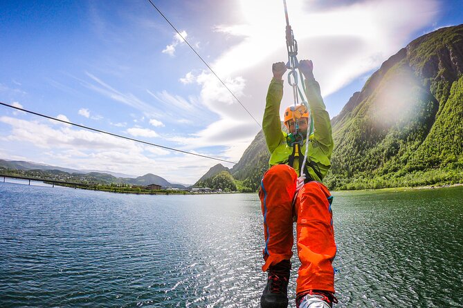 Zipline Experience in Mosjøen - Climbing the Sherpa Path to the launch cabin